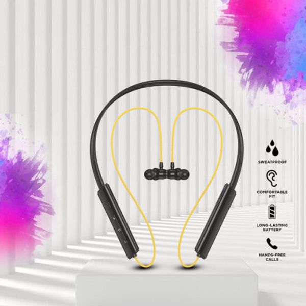 OneTech OT120 Wireless Neckband Bluetooth Earphone ENC Magnetic ON/OFF Earbuds Headphone