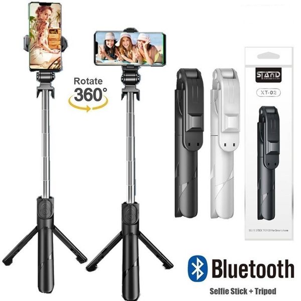XT02 Selfie Stick Tripod with Bluetooth Remote সেলফি স্টিক   ।