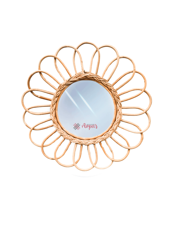 Unique Design Rattan Mirror