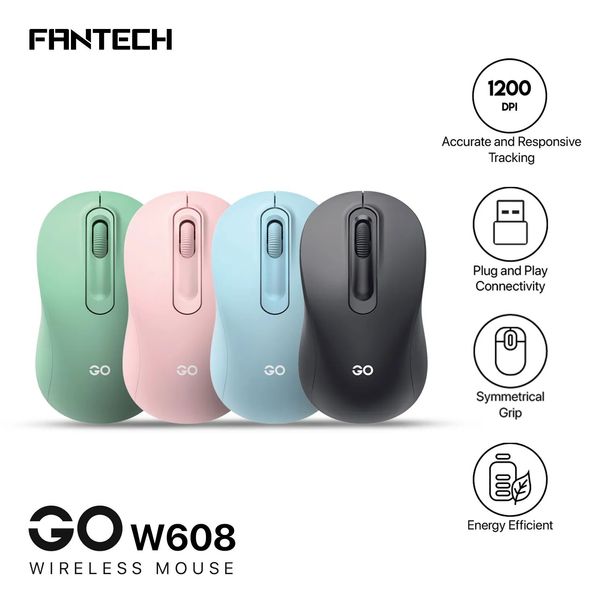 Fantech Go W608 Wireless Mouse – ওয়্যারলেস মাউস ।