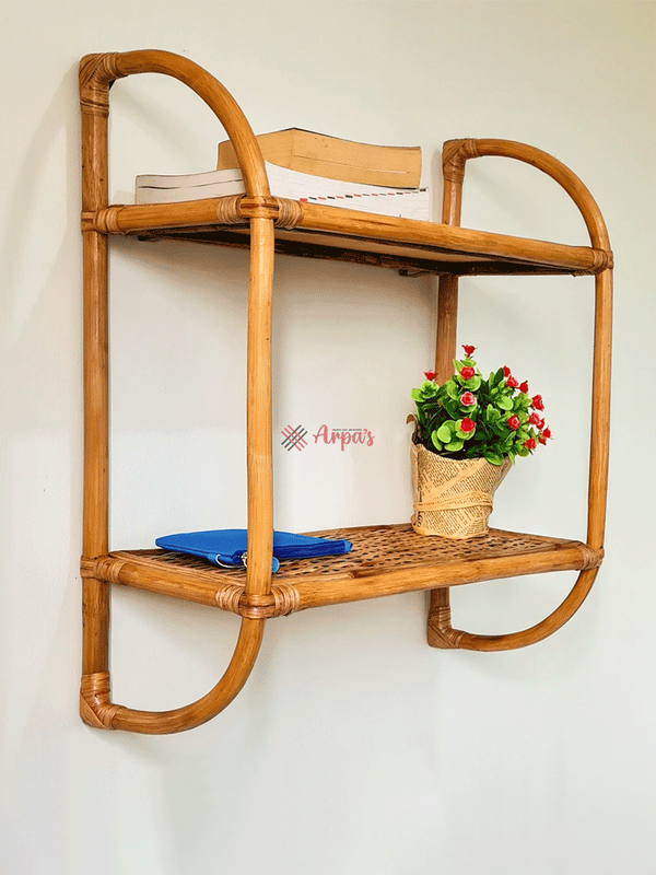 Rattan Made Exclusive Wall Shelf