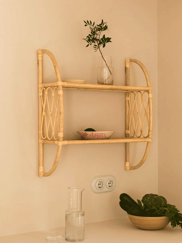 Rattan Wall Shelf