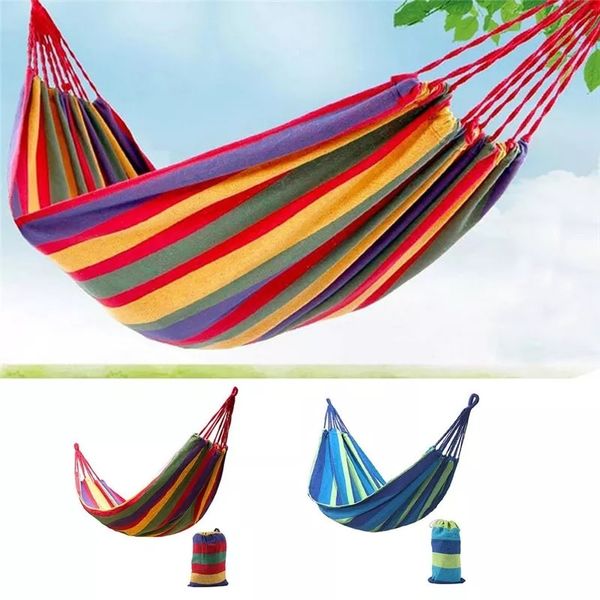 Single Person Chinese Canvas Fabric Hammok - 120kg Capacity