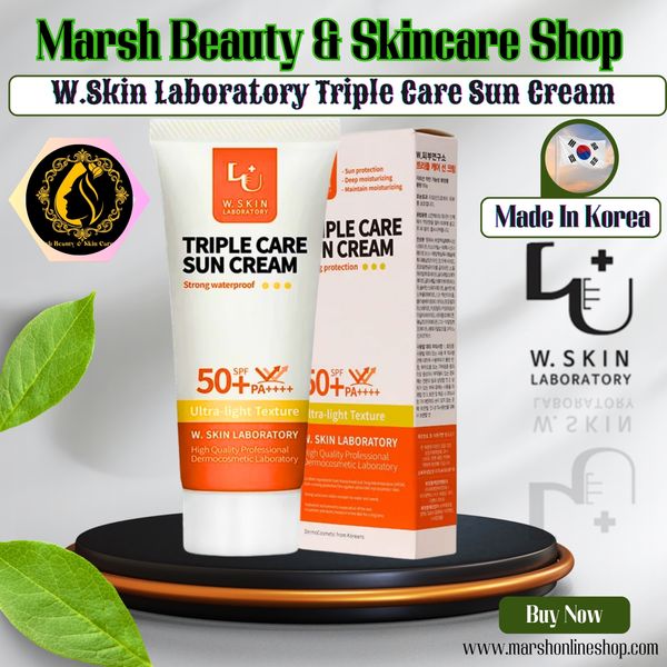 👉🔰W.Skin Laboratory Triple Care Sun Cream SPF50+ PA++(60ml) - Image 1