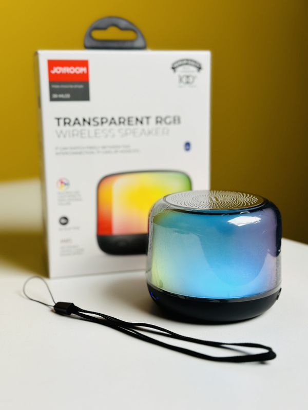 Joyroom Bluetooh Speaker – JR-ML03 Transparent Wireless Speaker With RGB Light