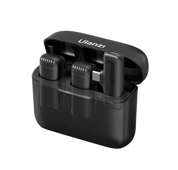 Ulanzi J12 Dual Wireless Microphone for Android With Charging Case For Type-C মাইক্রোফোন ।