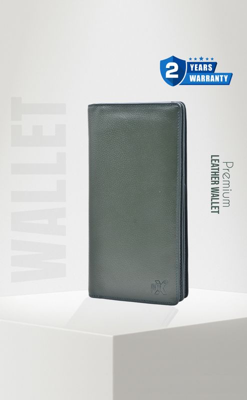 ProX High Quality Original Cow Leather Wallet_PW-2708 Deep Green