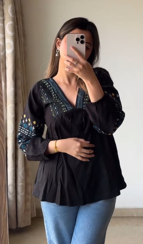 Myntra Short Tops Black