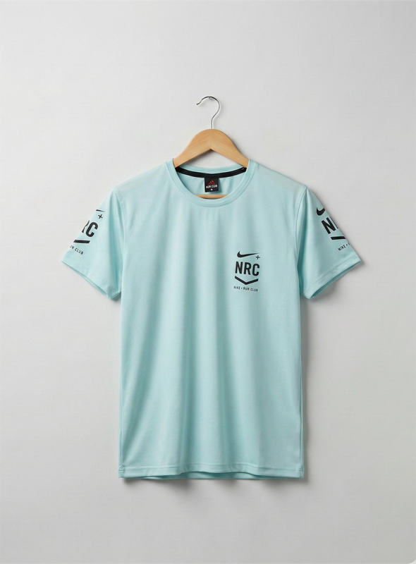 Premium NRC Edition Sports Jersey T-Shirt - Aqua Blue