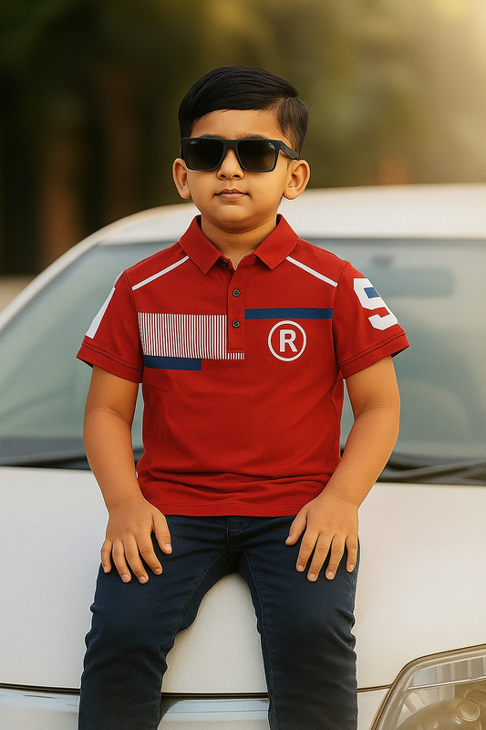 Kids Lycra Polo - Image 3