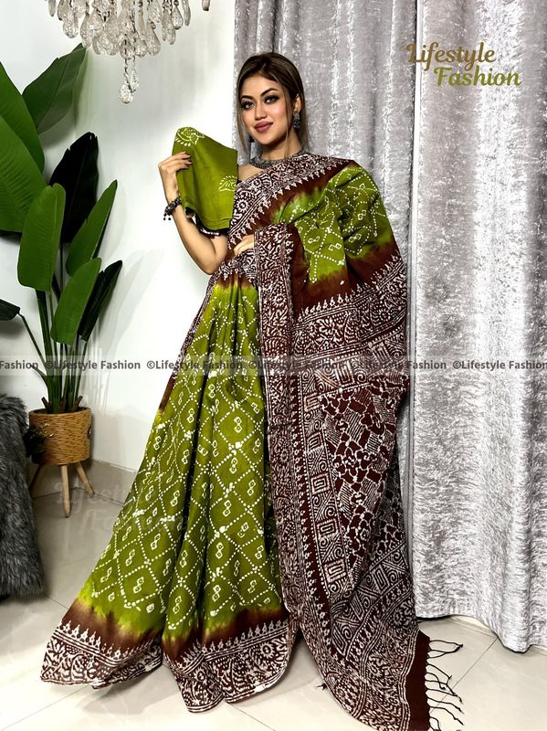 প্রিমিয়াম কোয়ালিটি আরামদায়ক কটন শাড়ি (LF-S25-18)