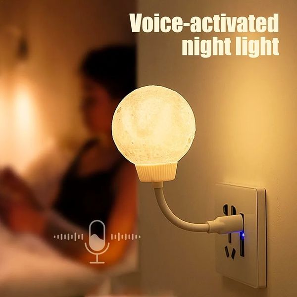 Moon Light Voice Controlled LED Lamp