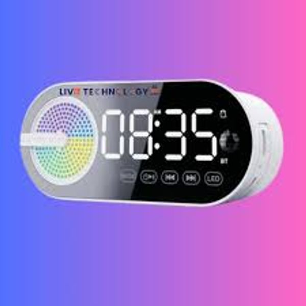 Geeoo SP-85 Alarm Clock With Bluetooth Speaker