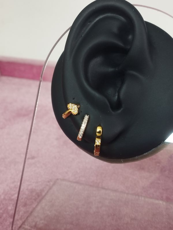 Sana hoop earrings 0.9 cm