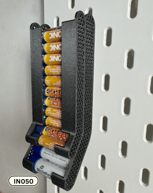 AA & AAA Battery Holder/Dispenser for Skadis