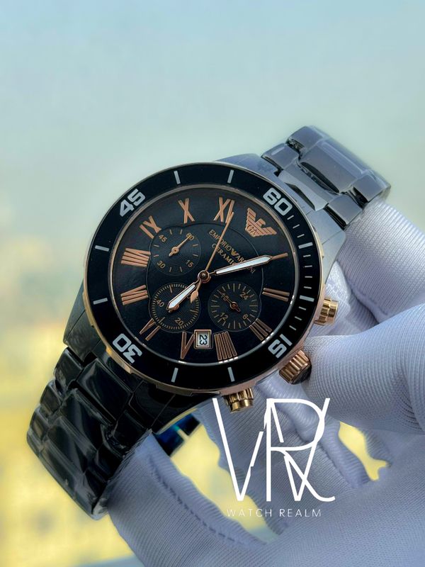 ARMANI AR1421 CERAMIC BLACK CHAIN