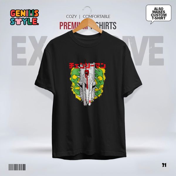 Chainsaw Man Anime Drop Shoulder T-shirt - 31