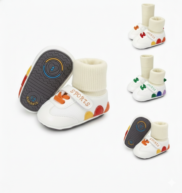 Baby Soft Anti-Slip First Walker Sports Socks Shoes (0 to 15 months) for ANGEL