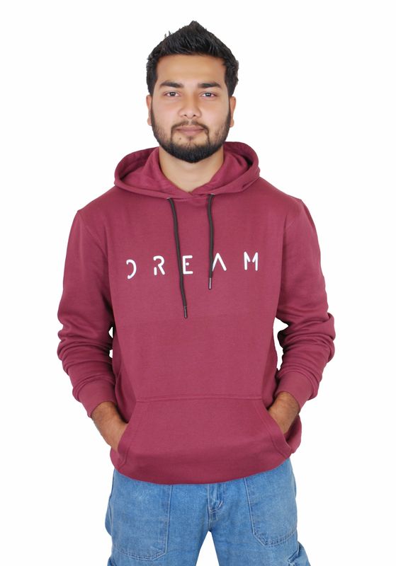 The Dream Minimalist Pullover Hoodie - Maroon