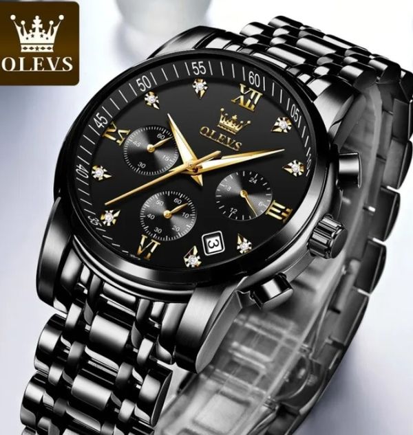 Ole_vs Top Luxury Stainless Steel A quartz fashionable watch for men