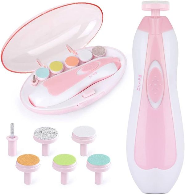 Electric Nail Trimmer for Baby Newborn Nail Trimmer Manicure Kit, Baby Care Set Electric Manicure Set Electric Nail Cutter.