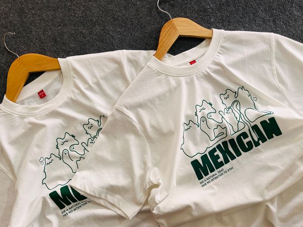 White Oversized T-Shirt Mexican