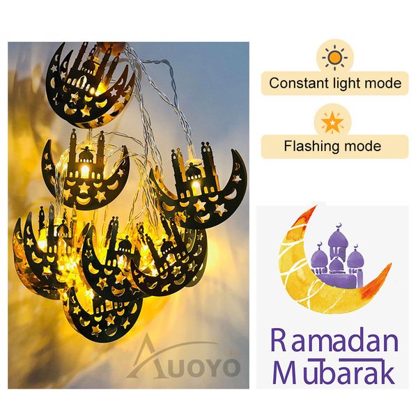 💥Auoyo 20 LED Eid Mubarak Lights - Image 4