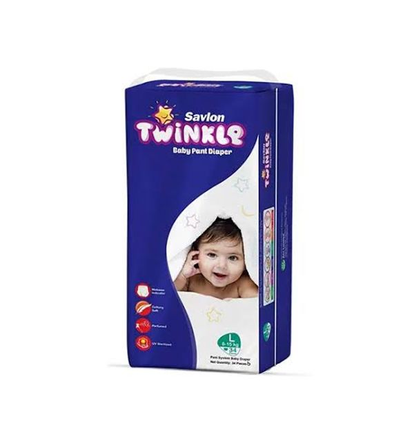 savlon twinkle baby diaper (L.size) 34pic