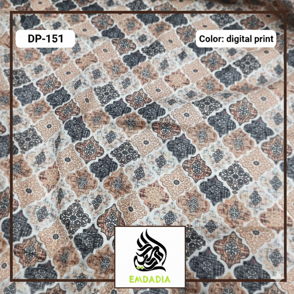 Premium Digital Print Fabric (price 1 gaz) - Image 1