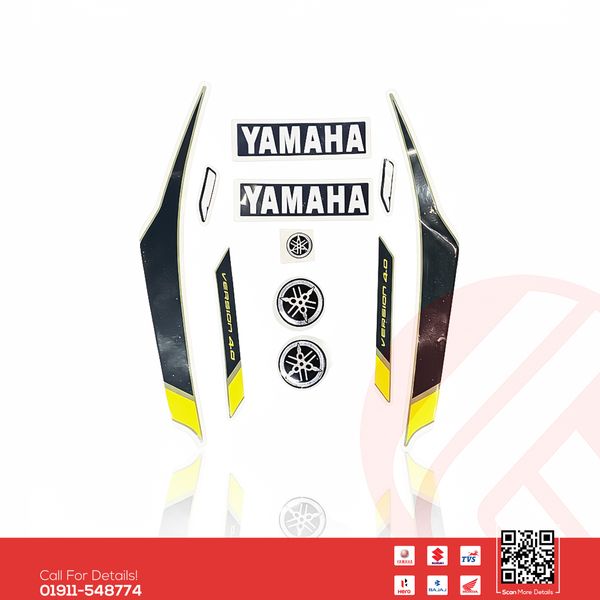 Full Set Sticker for Yamaha FZS V4 (Cyber Green) bike.
