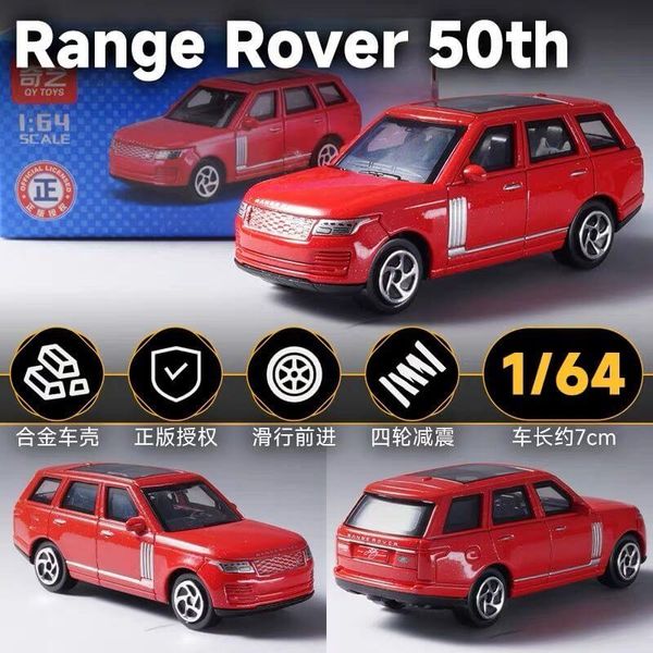QY Toys 1:64 Range Rover 50th Red Alloy Model Car