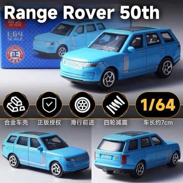 QY Toys 1:64 Range Rover 50th Blue Alloy Model Car