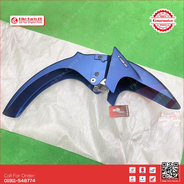 Mudguard (Armada Blue) for Yamaha Saluto 125 bike.