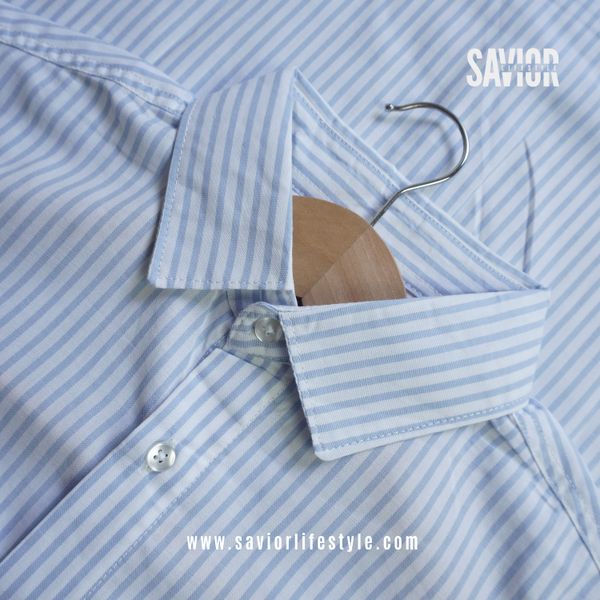 Sky Stripe - Old Money Full Sleeve Shirt