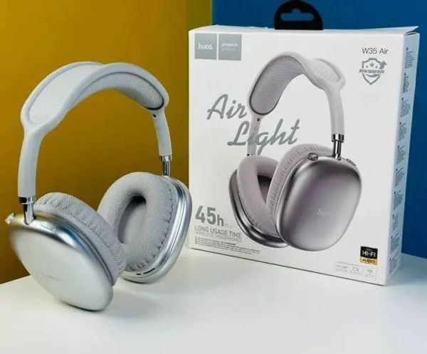 Hoco W35 Air Wireless Headphone – Silver Color হেডফোন।