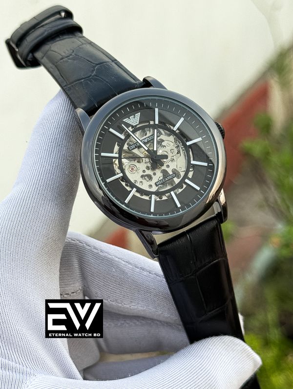 ARMANI AUTOMATIC BELT FULL BLACK