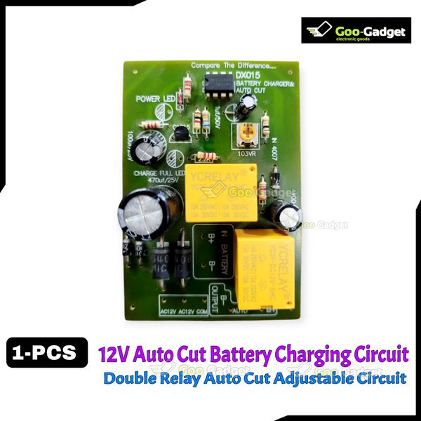 12V Auto Cut-Off Circuit – Adjustable Double Relay Protection Module for DC 12V Battery Charging