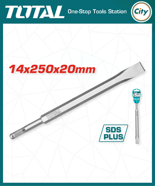 ১০ ইঞ্চি এসডিএস প্লাস চিসেল ফ্লাট বিট হেভি Total Tools TAC15121411