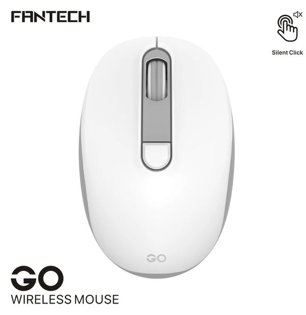 Fantech Go W192 White Silent Wireless Mouse – White Color ওয়্যারলেস মাউস।