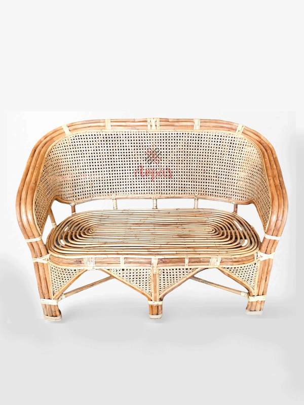 Stylish Rattan Two Seater Sofa