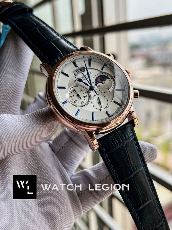 PATEK BLUE BELT RG CASE, WHITE DIAL