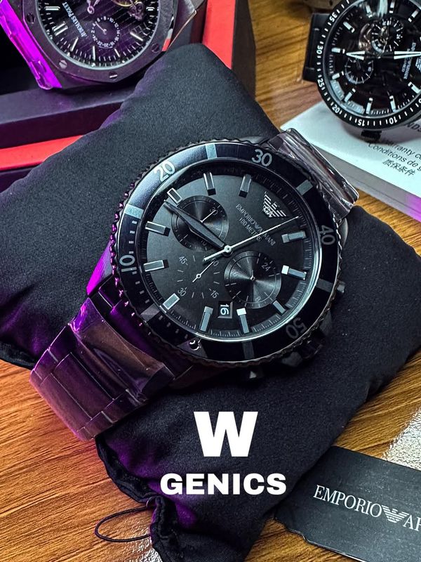 Emporio Armani AR11363 Chronograph Full Black Original