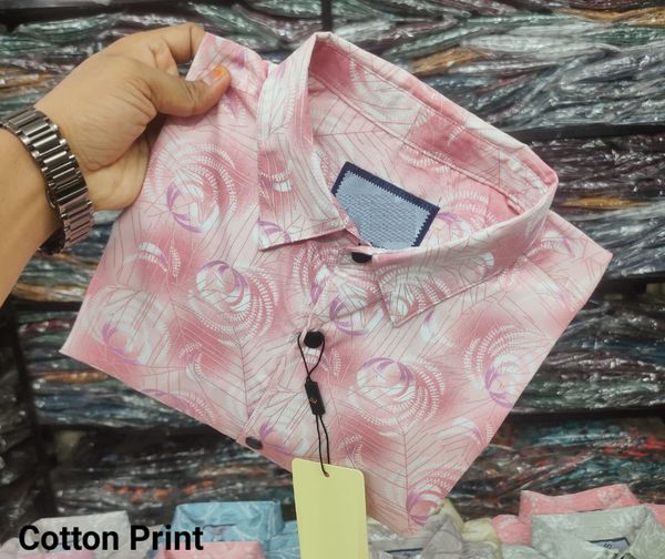 Pure Cotton full Sleeve Print Shirt