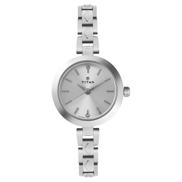 TITAN Women’s Stainless Steel Analog Watch - 2598SM01