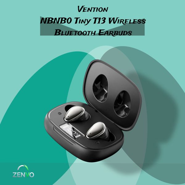 Vention NBNB0 Tiny T13 Wireless Bluetooth Earbuds – Black
