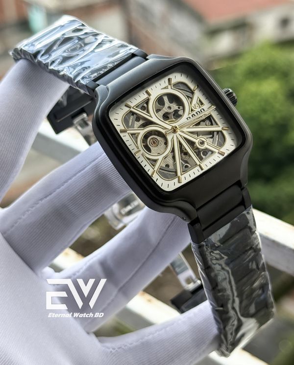 RADO TRUE SQUARE AUTO BLACK BODY WHITE DIAL