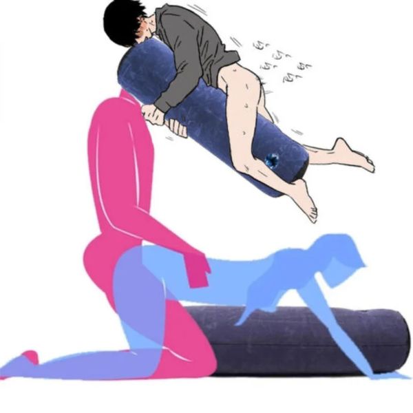 Inflatable Sex Pillow Cylinder Round Position Cushion Sex Furniture BDSM Wedge Pillow Better Sexual Life Adult Toys