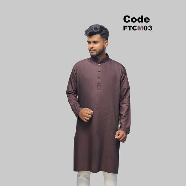 প্রিমিয়াম চিনিগুড়া সলিড পাঞ্জাবি/ কালার > Coffee