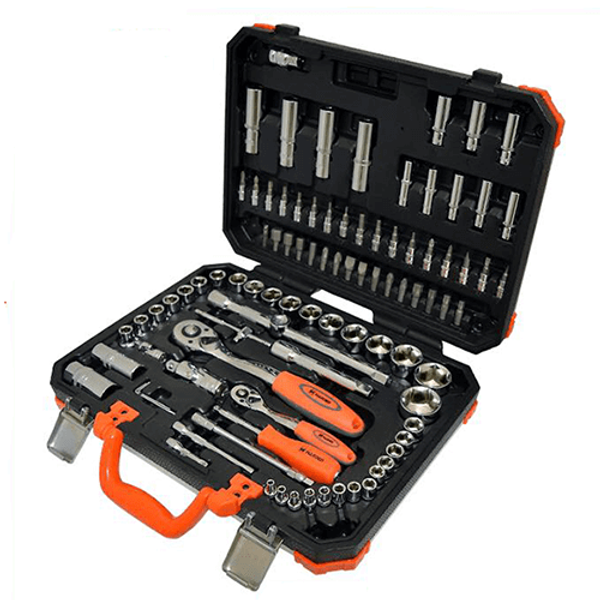 Harden 94PCS 1/2 & 1/4 inch DR. Socket Set Auto Tools Set 510694