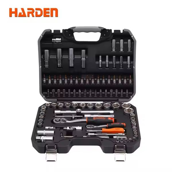 HARDEN 94PCS 1/2 & 1/4 inch DR. Socket Set Auto Tools Set 510694